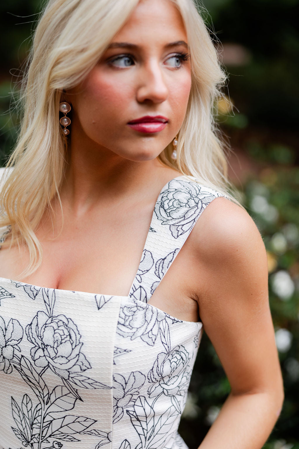 Jacquard Floral Dress
