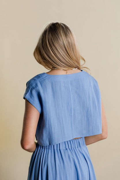 Crop Top & Midi Skirt Set