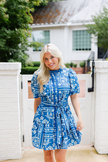 Bandana Print Mini Dress