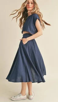Flowy Midi Skirt