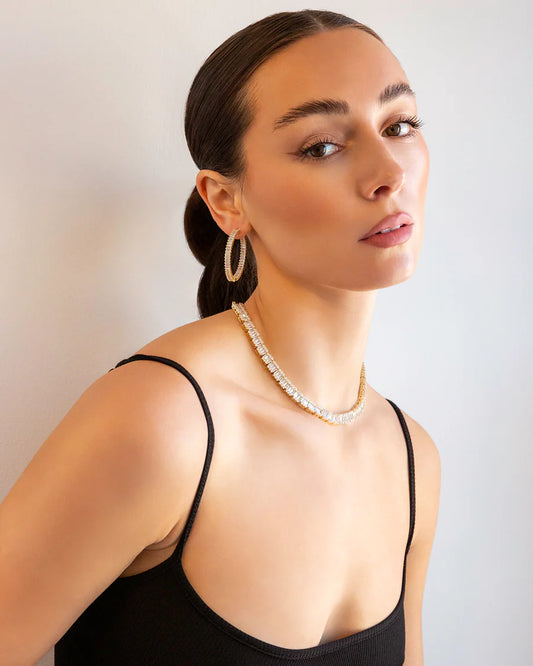 BAGUETTE CZ HOOP