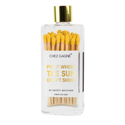 GLASS BOTTLE MATCHES