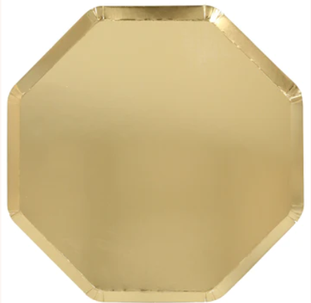 LARGE GOLD OCTAGONAL PLATE