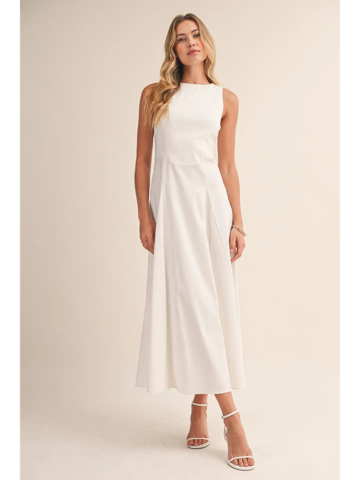 Classic Sleeveless Midi Dress
