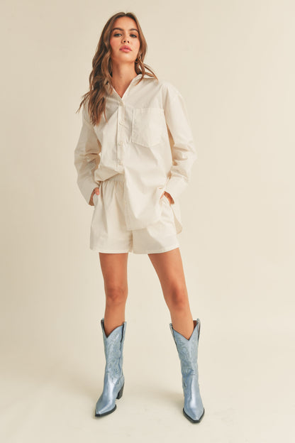 SOFT FABRIC SHORTS