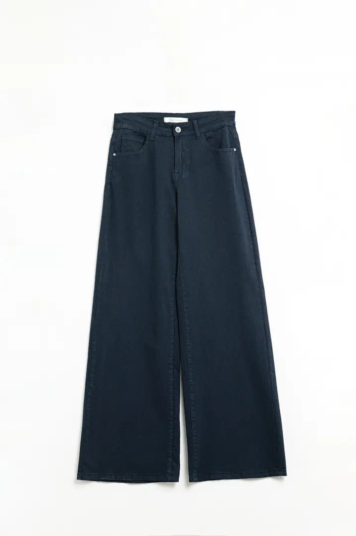 Straight Wide Leg Jeans