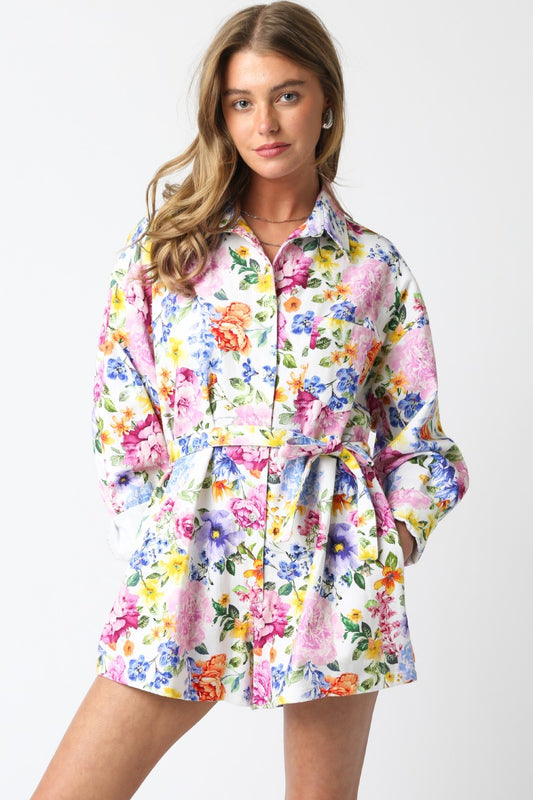 WREN FLORAL ROMPER