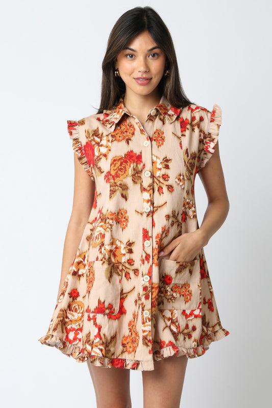 Karen Ruffled Dress