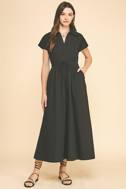 Open Back Midi Dress