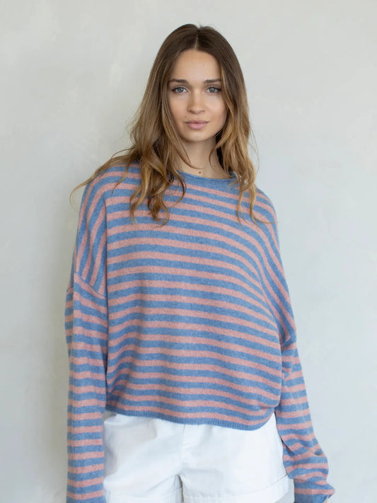 Blush Stripe Piper Pullover