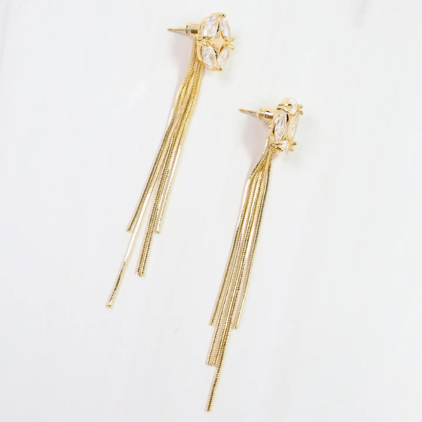 Presley Crystal & Fringe Drop Earring