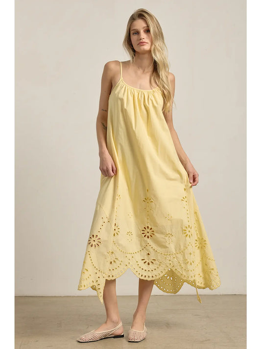 Embroidered Flowy Dress