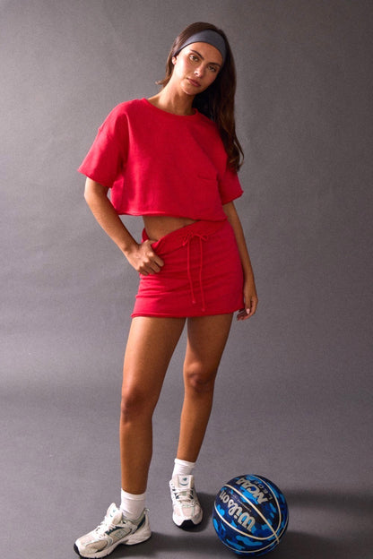 Nora Knit Crop Top & Skort Set