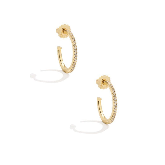 Pave Hoop Earring