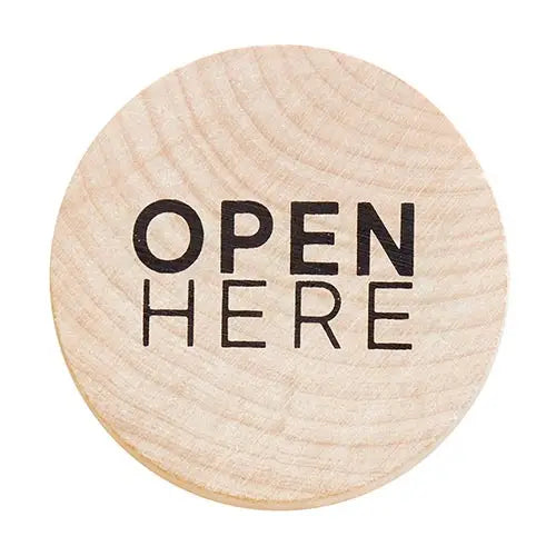 ROUND WOOD BOTTLE OPENER