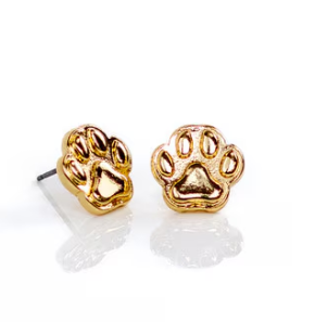Paw Print Stud Earrings