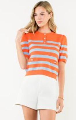 Striped Knit Top