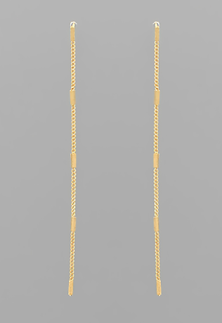 Long Chain Drop Earrings