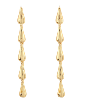 Teardrop Linear Earrings