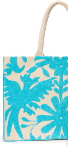 Flora & Fauna Embroidered Tote