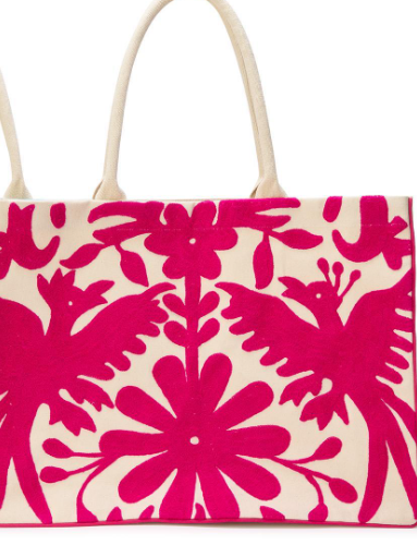 Flora & Fauna Embroidered Tote