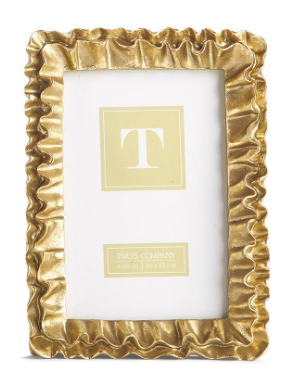 Gold Ruffle Picture Frame