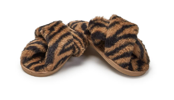 Tiger Vegan Fur Slippers