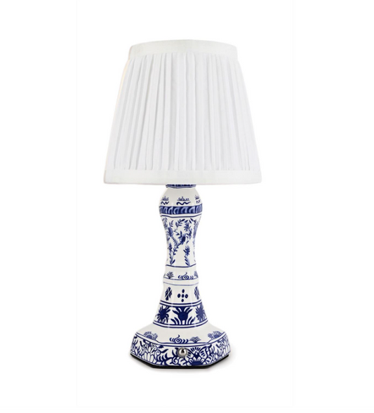 LED Cordless Chinoiserie Floral Table Lamp
