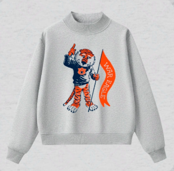 Aubie Mockneck Sweatshirt