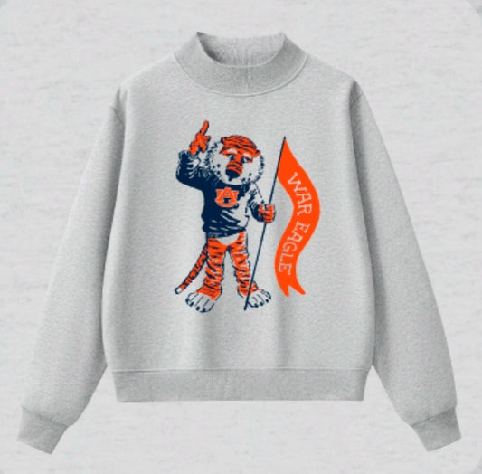Aubie Mockneck Sweatshirt