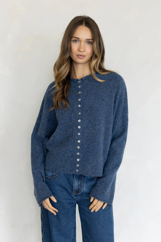 Denim Piper Cardigan