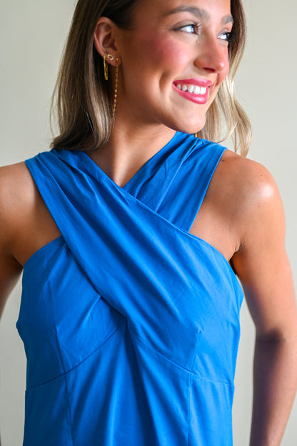 Halter Neck Midi Dress
