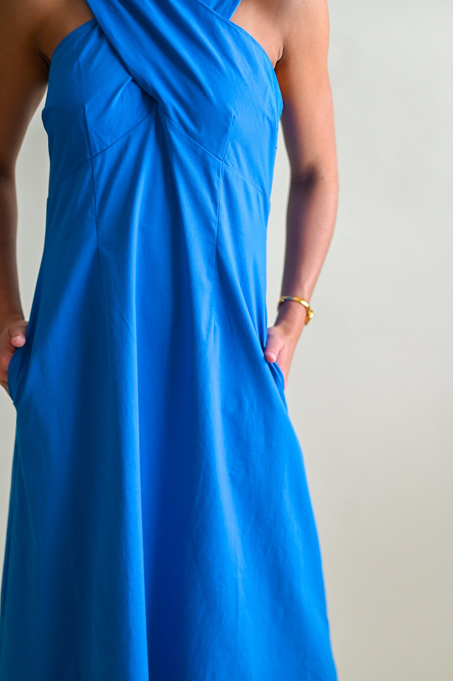 Halter Neck Midi Dress