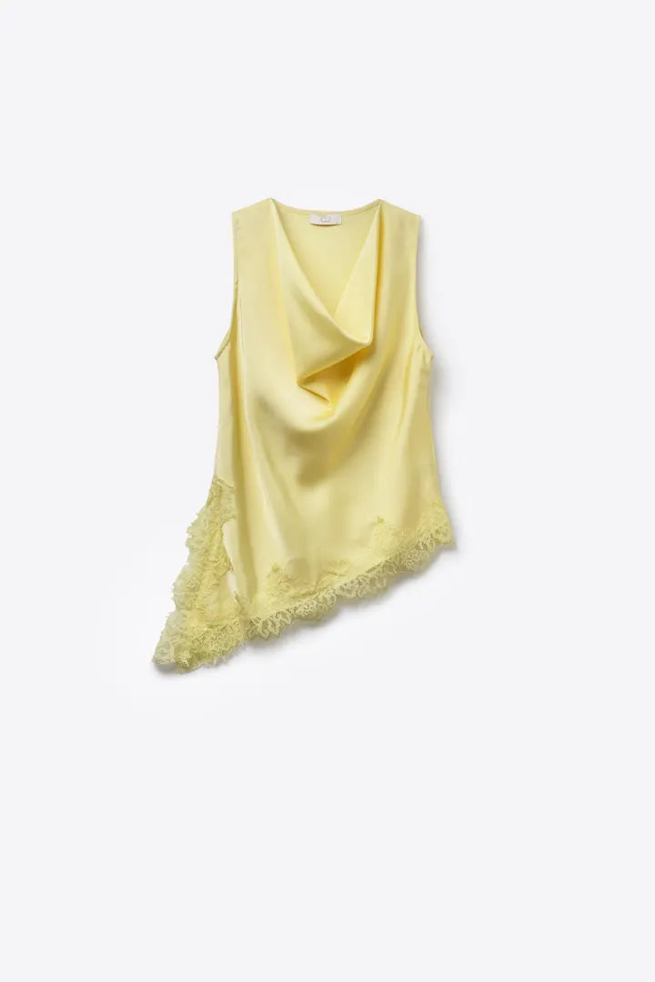 Asymmetrical Lace Top