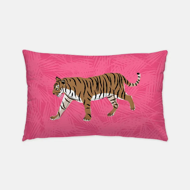 Tiger on the Prowl Pillow-Indoor/Outdoor