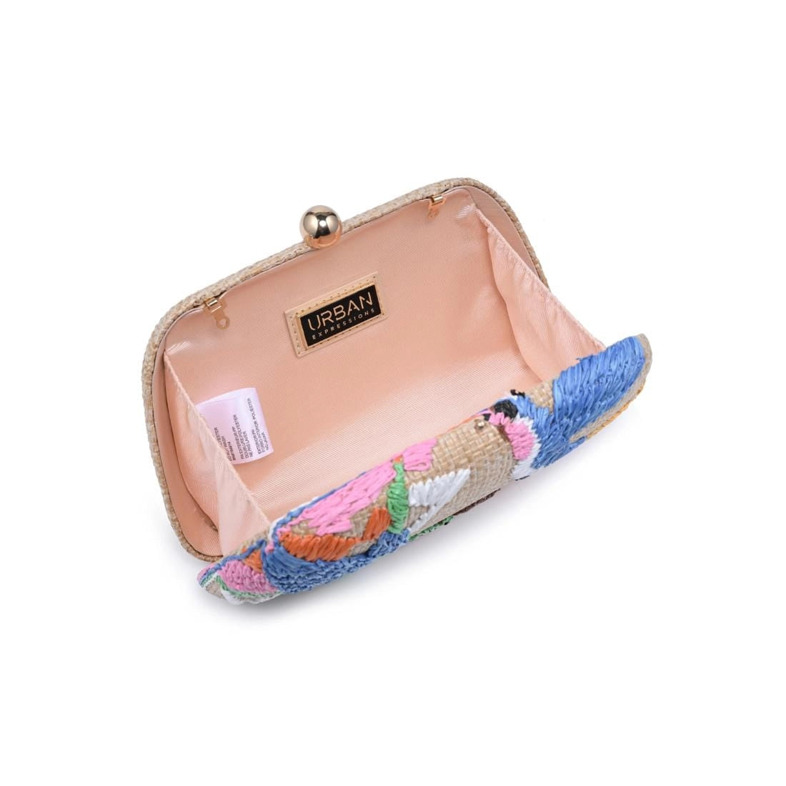 Tropical Straw Clutch