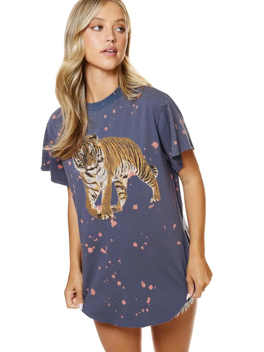 TIGER VINTAGE BLEACHED TEE