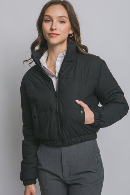 High Collar Puffer Jacket