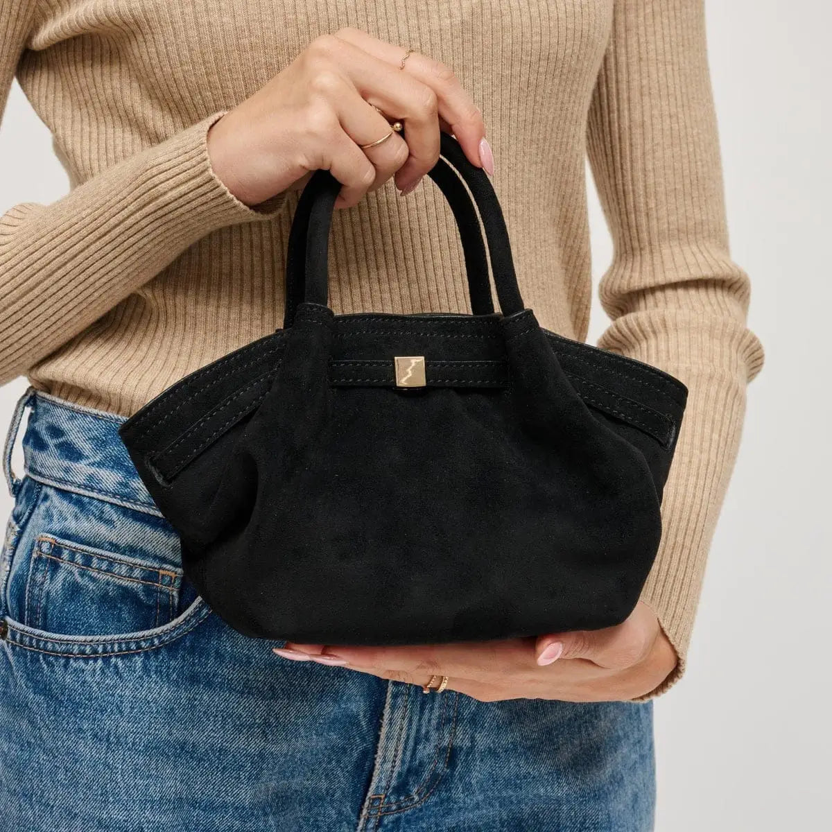 Selena Faux Suede Mini Tote