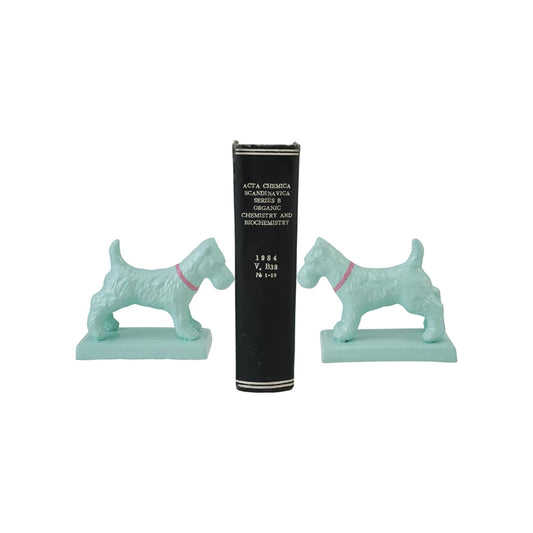 Metal Dog Bookends