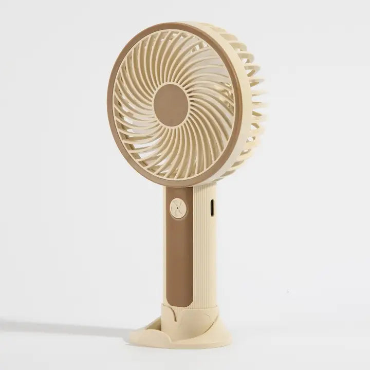 Round Standing Portable Rechargeable Fan