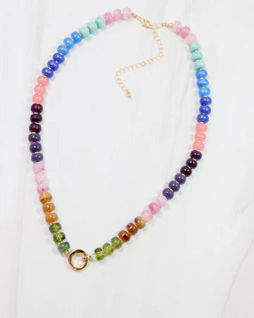 Tiara Beaded Toggle Necklace