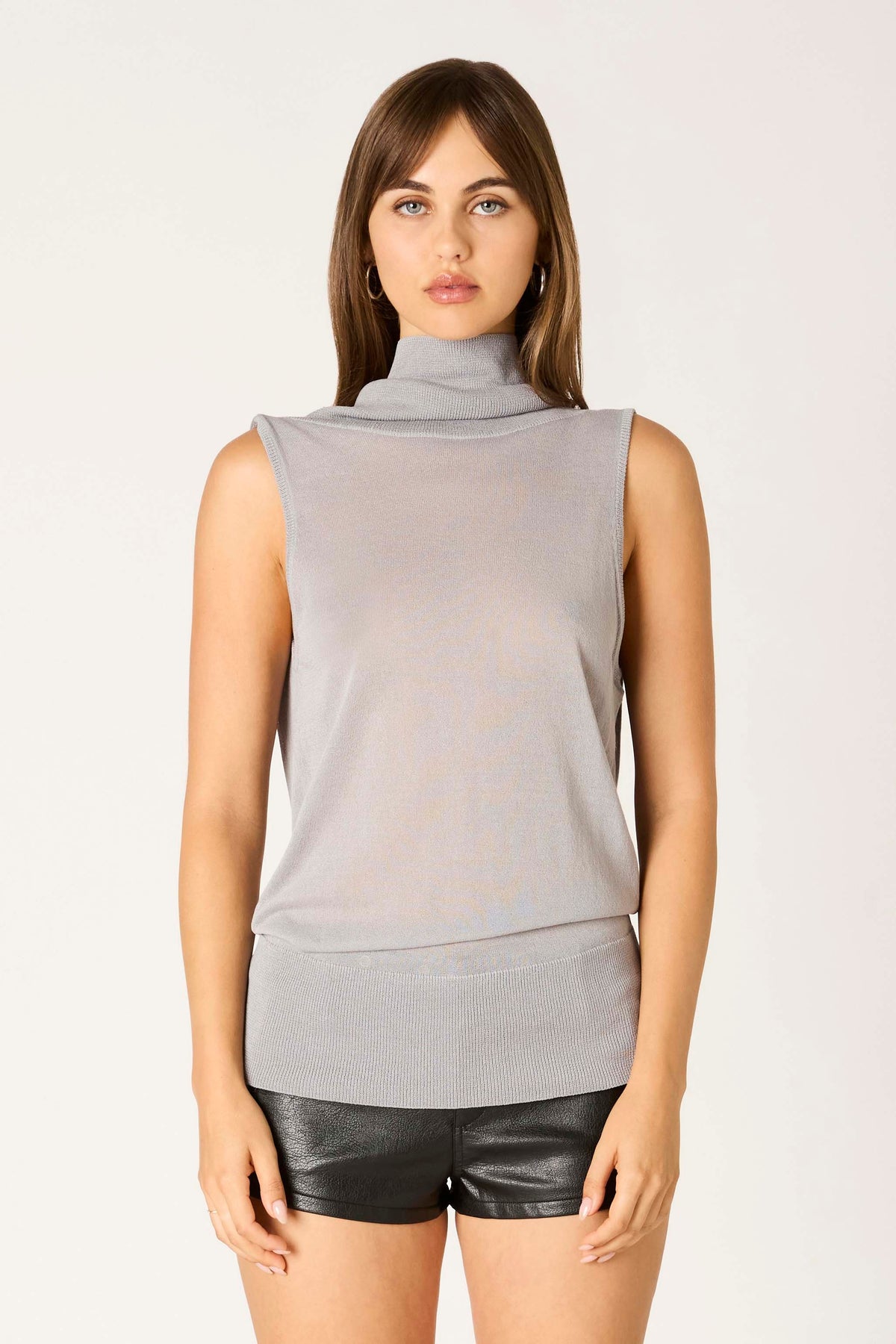 Sleeveless Open Back Top