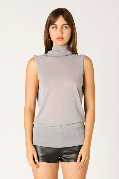 Sleeveless Open Back Top