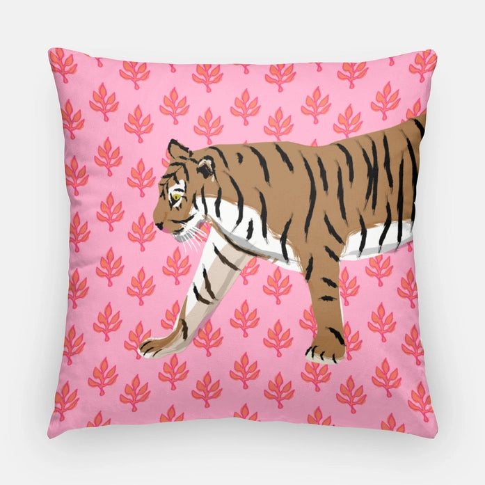 INDOOR/OUTDOOR SQUARE TIGER PILLOW 16X16