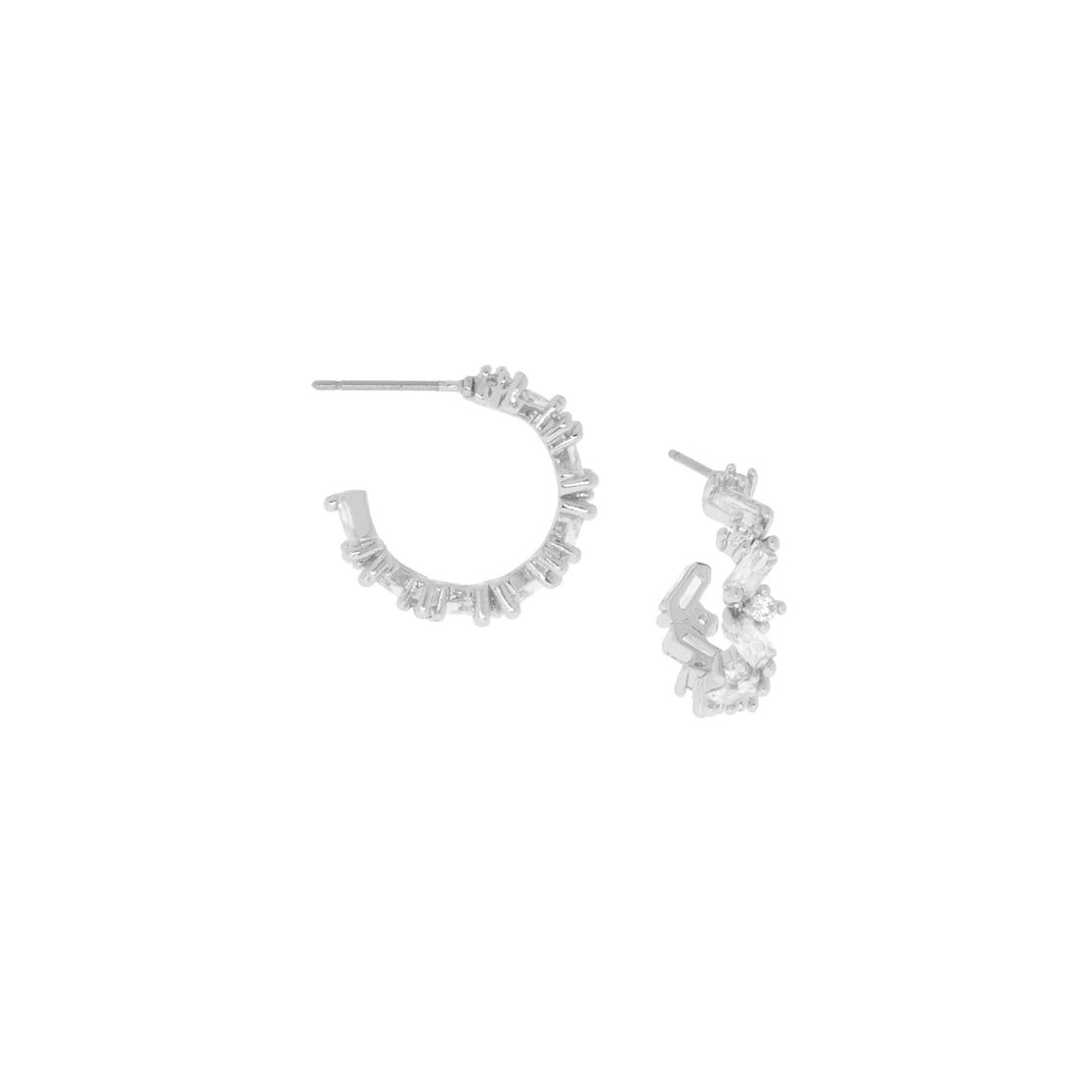 Baguette CZ Hoop