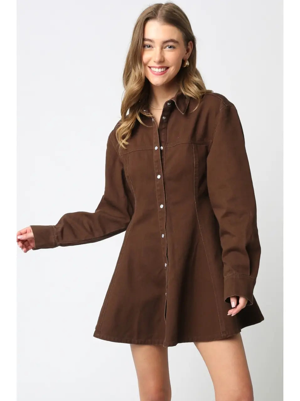 Lea Button Dress