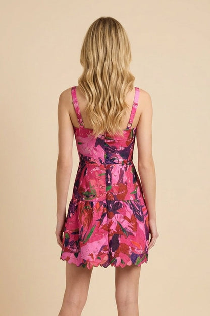 Square Neck Fit & Flare Mini Dress