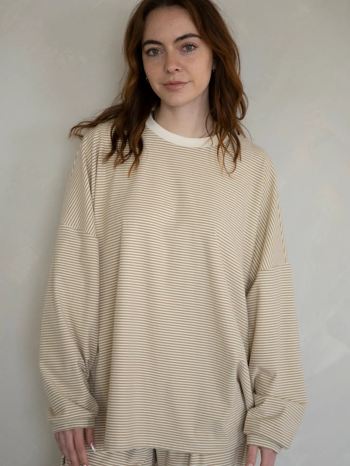 Dani Striped Fleece Top