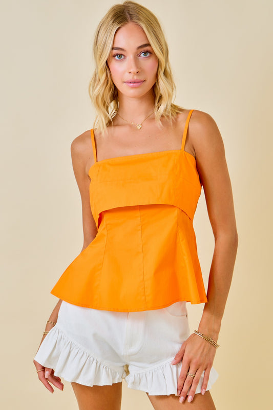 Fit & Flare Poplin Tank